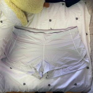 Lululemon speed short, size 8, white. Worn but great condition